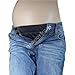 Mija - Set of 2: Maternity Pregnancy waistband ADJUSTABLE elastic waist extender 1029