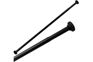 EKERSHOP ALU Duschvorhangstange Schwarz Matt von bis 70 - 120 cm Teleskopstange Klemmstange für Badewannen Duschen NEU