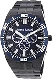Bruno Banani Herren-Armbanduhr XL Brahma Analog Quarz Edelstahl beschichtet BR22003
