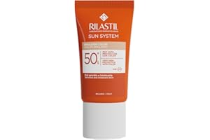 Rilastil Sun System - Emulsión con Color y Spf 50+ para Cara, Cuello y Escote, 40 Mililitros