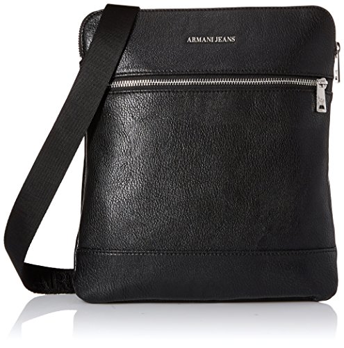 Preisvergleich Produktbild Armani Jeans Umhängetasche Herren Tasche Schultertasche Messenger Bag Schwarz