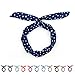 ELENXS Fashion Vintage Ears Wire Hairband Headband Hair Scarf Headdress Deep Blue