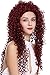 Produktbild WIG ME UP - DW2315-39 Damenperücke Perücke Sehr Lang Locken lockig Afro Karibik Mediterran Style dunkel granat rot