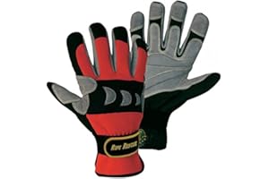 FerdyF. Rope Rescue Handschuhe, rot Spezialisierter Abseilhandschuh für Rettungs-, Abseil- und Bergungsarbeiten sowie andere Extreme Arbeitsumgebungen konzipiert