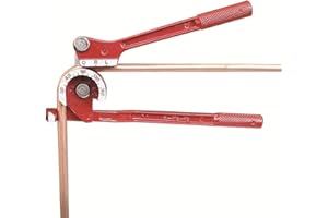 DIYARTS 180 Degrés Cintreuse de Tuyauterie Manuelle 1/4"5/16" 3/8" Cintreuse de Tuyaux Professionnelle pour Tubes en cuivre, aluminium, Acier et Laiton