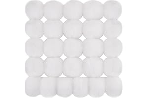 BQTQ 26 Piezas Pompones para Bolsos Pompones Artificial Piel Bola Pompón Piel Sintética Pompon para Gorro Llavero Bufanda Guante Bolso