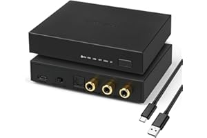 AOSHIDA SMSL PS200 ES9039Q2M MQA DAC, XU316 PCM32Bit/768 kHz DSD512 USB DAC, Optique/Coaxial/USB/Bluetooth vers RCA Convertisseur D/A, HiFi DACs pour PC/téléphone/Tablette/TV/lecteur CD/haut-parleurs actifs