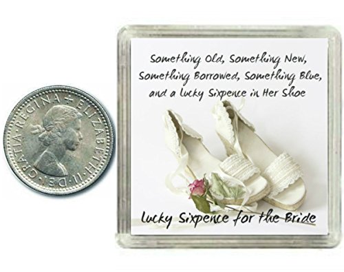 Lucky Silver Sixpence for the Bride to be. Coin for Wedding Day Shoe Gift. great present idea.