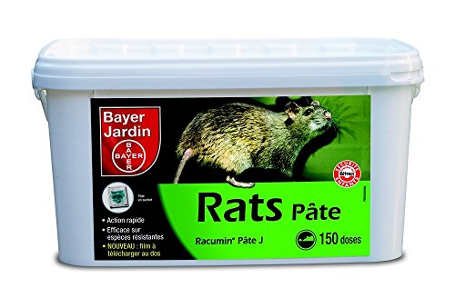 3 x 500 g Bayer Racumin Ratten und Mäuse Portionsköder