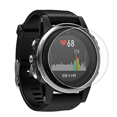 Preisvergleich Produktbild YusellYu_Mädchen Strampler Jumpsuit Yusell 9H Hartglas Displayschutzfolie Schutzfolie für Garmin Fenix 5S GPS Watch
