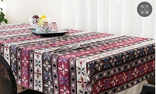 140*180cm orange ruler retro Instagram table cloth cotton linen dining table garden picnic rectangular square eco-friendly covering