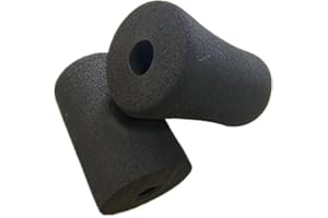Getdoublerich 4 pares de rodillos de espuma para pies, utilizados para reemplazar equipos de ejercicio de gimnasio, almohadilla de espuma avanzada de repuesto para banco de pesas y extensión de