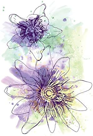 Purple Passion Flower, Blank Card, Nature Lover Gift