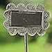 Produktbild Gartenstab Jule Gartendeko Kräuterstecker Pflanzstecker Blumenstecker Pflanzschilder nostalgisch vintage Metall grau zum Beschriften
