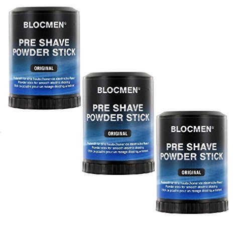 Preisvergleich Produktbild 3 X BLOC MEN© Pre Shave Powder Stick original