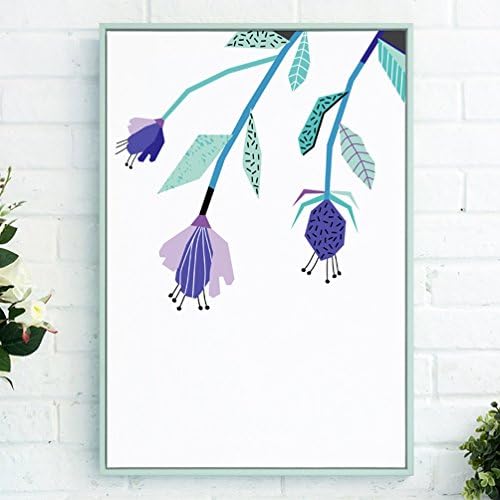 SAN QIAN WAN Wall Paintings Creative Entrance Plant Murals Canvas Wall Art DIY Murals Abstract Small Fresh Living Room Decor Painting Wall paintings ( Color : B , Size : M-53x73cm )