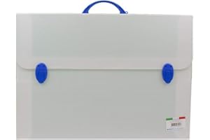 Favorit 2000, PF140304 Valigetta Every Line 03, Formato 38.5 x 52.5 x 8 cm in Polionda Neutro con 2 Chiusure, Accessori in Colori Assortiti