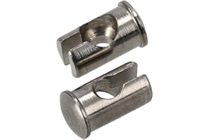 MOTOFLEX Set: 2x Lötnippelaufnahme geschlitzt, für Brems- und Kupplungshebel aus Aluminium - Simson Duo, KR50, KR51, S50, SR1, SR2, SR4, SL1