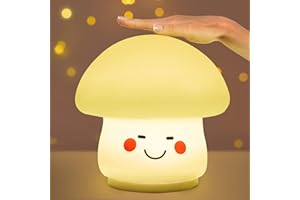 Danolt Mushroom Night Lights Kids Portable Baby Night Light Cute Gifts USB Rechargeable and Battery Powered