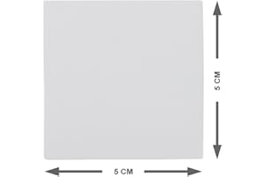2DOBOARD Magneti quadrati - 25 Pezzi - 5 x 5 cm - Grigio - scrivibile e facile da pulire