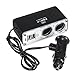 Produktbild 12V KFZ Auto PKW Zigarettenanzünder Verteiler Buchse 2x USB Steckdose Adapter