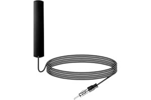 NewTH Car Aerial FM Radio Antenna Hidden Windshield Antenna with 3M 9.84ft Extension Cable for Cars Motorhome SUV Radio Receiver Tuner Black