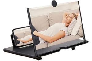 HGIFTHOMEH 3D-HD-Handy Lupe，Handy Bildschirm vergrößerer, Wird bei Mobiltelefonen zur Vergrößerung des Bildschirms verwendet, um Film-, Video- und Spieleffekte zu verbessern.Geburtstags (Schwarz, 18 Zoll)