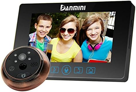 Intelligent Electronic cat's eye Security door mirror PIR motion detection Visual doorbell ,300W pixels, 4.3 inches