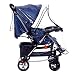 Pushchair Raincover,Travel Baby Universal Pushchair Stroller Buggy Pram Rain Cover Fits Hundreds of Models Professional Heavy Duty Stroller Raincover Rain and Wind Cover Covers