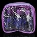 5Pcs Empty Spray Bottles 80ml + Container 20g with Carring Bag for Perfume Liquid Lotion Cream Mask---Purple+Blue