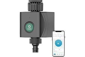 Woox Upgrade WIFI Water Timer（Not Required WIFI HUB),Smart Sprinkler Timer for Garden, Hose Watering Timer, Wireless Remote APP Control Irrigation System, Water Flow Timer for Garden Lawn Watering