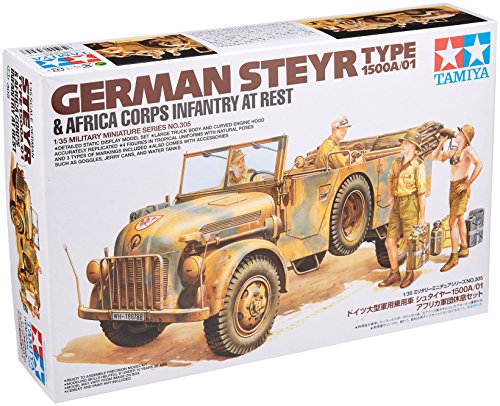 Preisvergleich Produktbild TAMIYA 300035305 - 1:35 WWII Deutsche Steyr 1500A / 01 Afrika (4)
