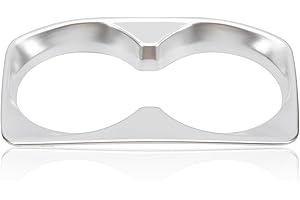 Konuooer Interior Decorative Edge Auto Interior porte-gobelets (Silber) für Matte ABS Cup Holder für 3008 GT / 5008 2017-2022