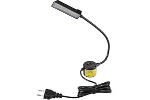 MAGT Lámpara LED de máquina de coser, 1pc 30-LED Lámpara de luz Interruptor de base magnética para luz de trabajo de máquina de coser(220V)