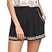 Produktbild Btruely Damen Shorts Sommer Hosen Kurz Frau Shorts Böhmen Hot Pants Kurz Strandkleidung High Waist Shorts (Asia Größe L, Schwarz)