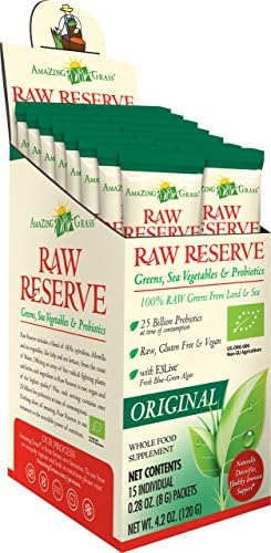 Amazing Grass Raw Reserve - Original Sachets - (15 x 8g) (8 Pack Bundle)
