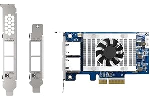 QNAP Tarjeta de expansión de Red PCIe Gen 3 de 10 GbE QXG-10G2T-X710