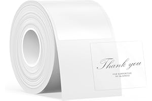 SUPVAN T50M Label Maker Tape Adapted Label Print Paper Refill Transparent Size 40mm x 30mm 230pcs Thermal Laminated Waterproof Self-Adhesive Multipurpose Labeling Tape Replacement