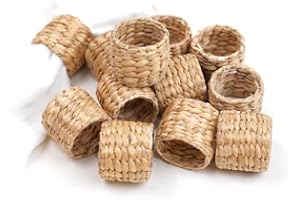 Bruafsir 12 Anelli Portatovaglioli da Tavola Anelli, Anelli Portatovaglioli nel Giacinto d' - Anelli Portatovaglioli Rustici per Feste di Compleanno, Decorazioni per la Tavola da Pranzo