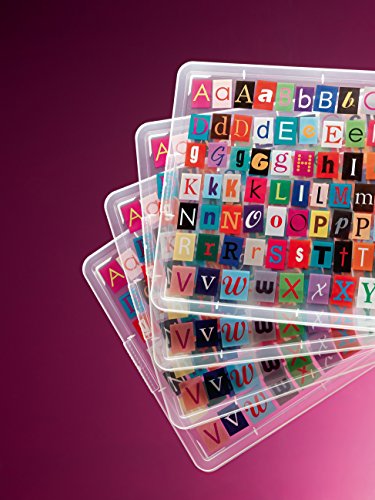 Aufbewahrungsboxen Set – 2 Stück 2 Liter Boxen mit Deckel für Süßwaren, Vorräte und vielem mehr – Motiv ABC - 4