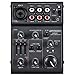 Produktbild ammoon Mischpult Mixer AGE03 5-Kanal Mini Mic-Line Mixer mit USB Audio Interface Eingebauter Echo Effekt USB Powered für die Aufnahme DJ Network Live Sendung Karaoke