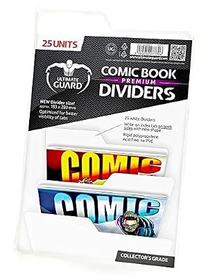 Ultimate Guard Premium Comic Book Intercalaires (Lot de 25, blanc)