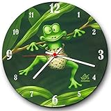 'Veit' s, ub0158 Divertido Reloj de Pared Pequeño Rana