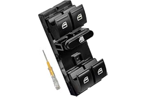 Beneges Elektrischer Fensterheberschalter für Je-tta Golf Polo Caddy Tiguan Touran 1K4959857B Power Fenster Lock Schalter Fensterheber Vorne Links Fensterheber