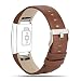 Produktbild Für Fitbit Charge 2 Armbänder Leder Band, verstellbare Ersatz-Sportbänder für Fitbit Charge 2 Fitness Armband