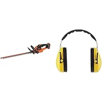 Black+Decker 18 V Akku Heckenschere Powercommand für mittelgroßer Hecken GTC18502PC + 3M Peltor Optime I…