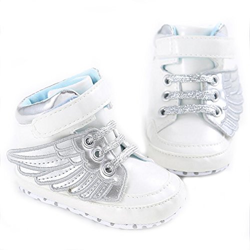 VLUNT Baskets Bébé, Bottines Chaud avec d'aile, Chaussures Brides à Scratch pour Bébé Fille et Bébé Garçon