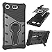 Price comparison product image Sony Xperia XZ1 Compact Case, SsHhUu Tough Heavy Duty Shock Proof Defender Cover Dual Layer Armor Combo with Swivel Kickstand Protective Hard Cover Case for Sony Xperia XZ1 Compact (5.5") Black