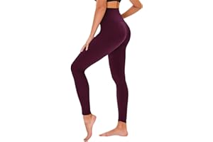 TNNZEET Mallas Deporte Mujer de Cintura Alta, Opacos,Leggins Mujer Vestir para Yoga Fitness Pilates Training