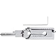 Vipomkowa Lock Pick Key Decoder LiShi Lock Pick Full Set UK, 2-in-1 Pick, Car Key Reader,Lock Pick Decoder for Auto, Auto Lock Pick, Professional Locksmith Tools, Auto Lock Pick, Stainless Steel